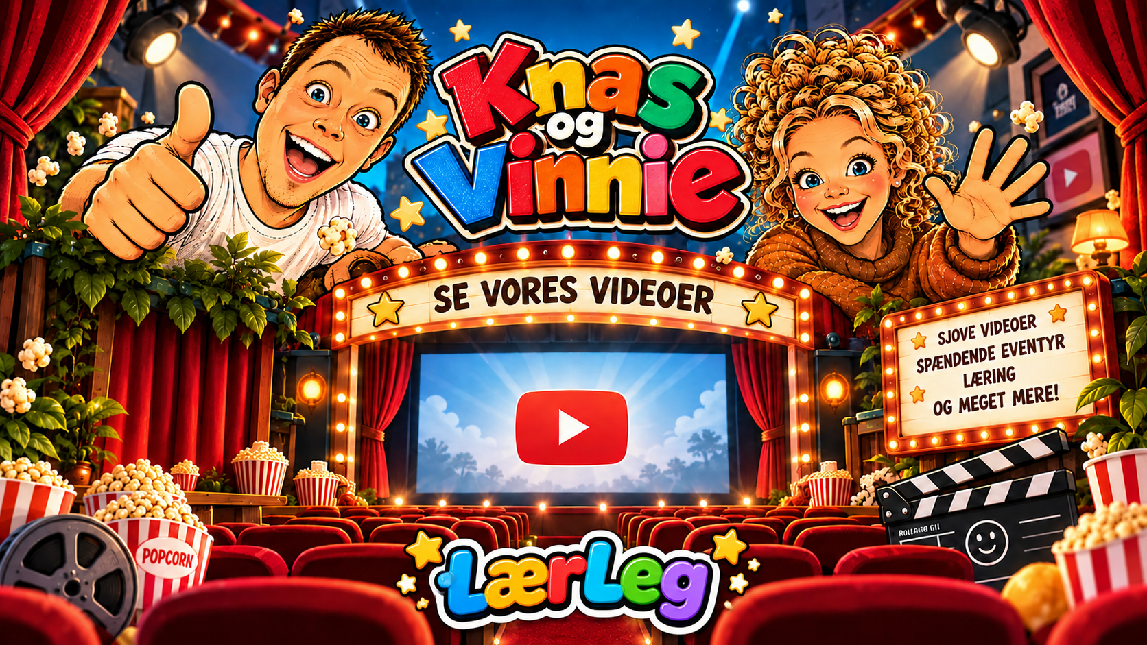 Knas og Vinnie i et farverigt biografunivers